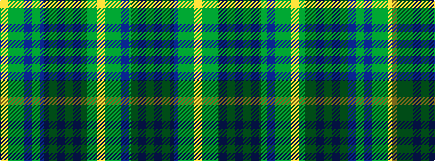 idealised woven sample of pattern YGGBGBGBGBGGY