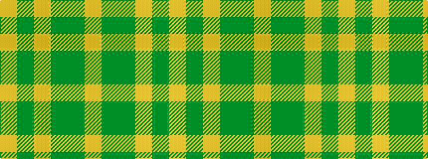 idealised woven sample of pattern YGGYGY