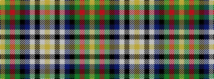 idealised woven sample of pattern YGRGKBWKWY