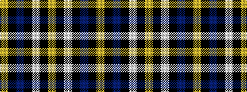 idealised woven sample of pattern YKBKWKY