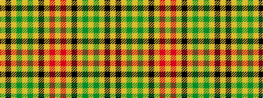 idealised woven sample of pattern YKYGYGYKYRY
