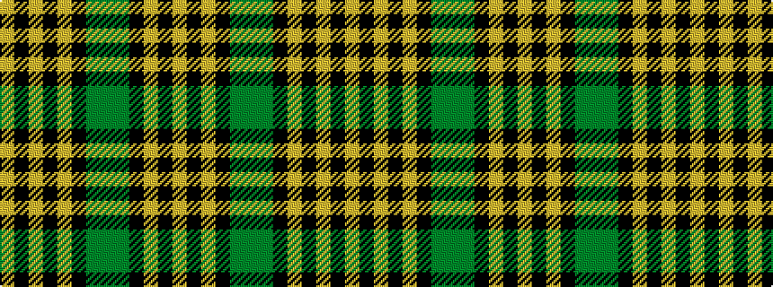 idealised woven sample of pattern YKYKGGGKYKYKY