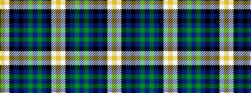 idealised woven sample of pattern YWKBGBGBKBKWY