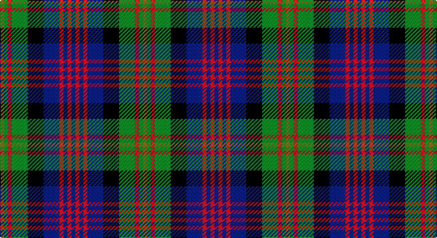Y/4 G4 R4 G16 K16 DB16 R4 DB4 R4 DB/4 tartan