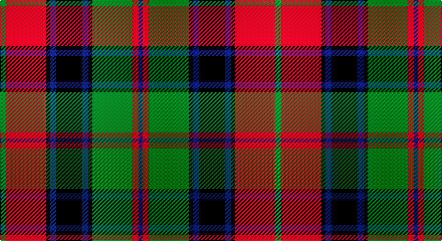 G/6 R40 K4 DB6 K26 DB6 K4 G40 R6 DB/4 tartan