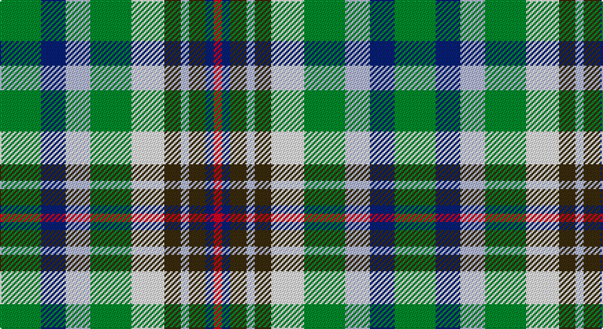 G/30 DB18 LB18 G30 W24 DY12 LB6 DY12 DB6 R/6 tartan