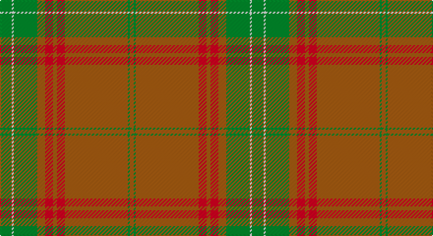 G/12 W2 G24 O8 R8 O4 R8 O64 G2 O/4 tartan