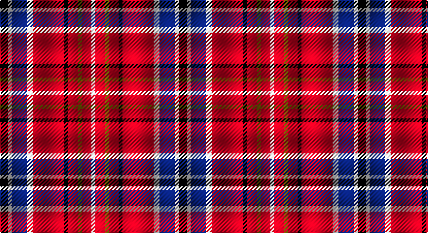 K/8 W4 DB16 W6 R32 K4 R10 Y4 R10 W/4 tartan