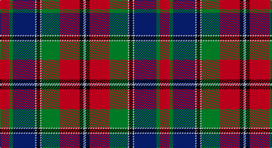 R/15 G6 DB36 W2 K6 W2 G30 R32 K6 LB/4 tartan