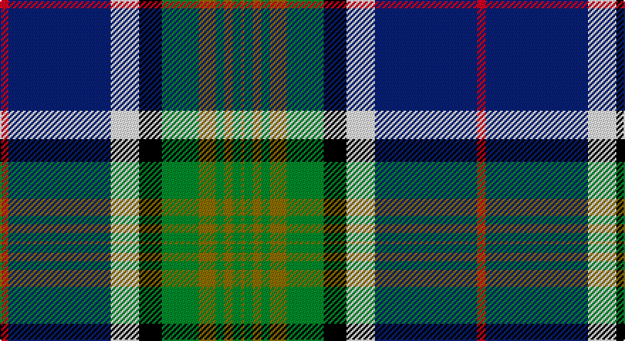 R/6 DB72 W20 K16 G26 Y12 G6 Y6 G6 Y/2 tartan