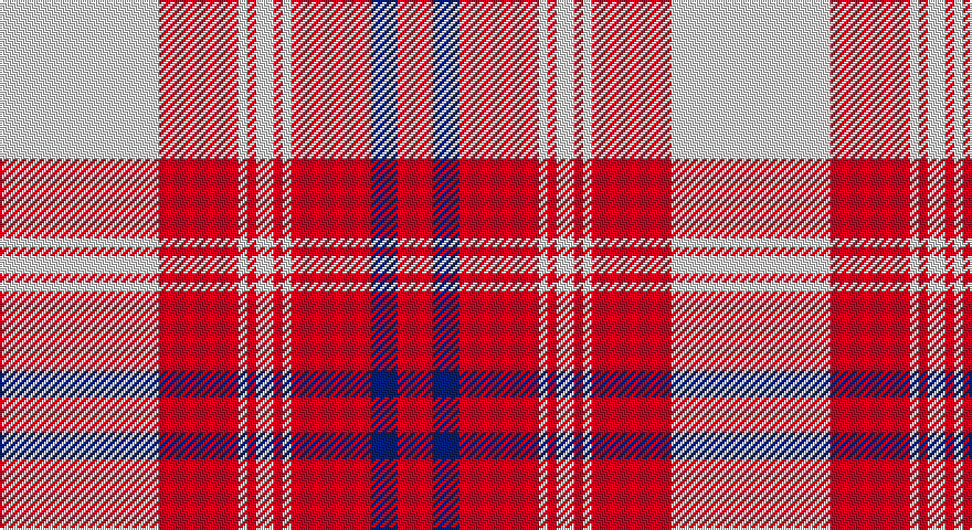 W/72 R36 W4 R4 W8 R4 W4 R36 DB12 R/16 tartan
