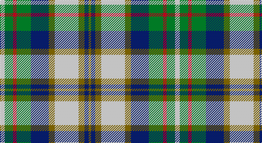 W/8 G14 R6 G24 DB30 Y10 W40 Y10 DB7 Y/4 tartan