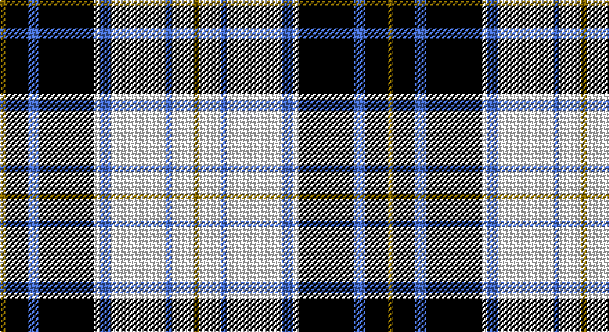 Y/4 K16 B8 K40 W4 B8 W40 B4 W16 Y/4 tartan