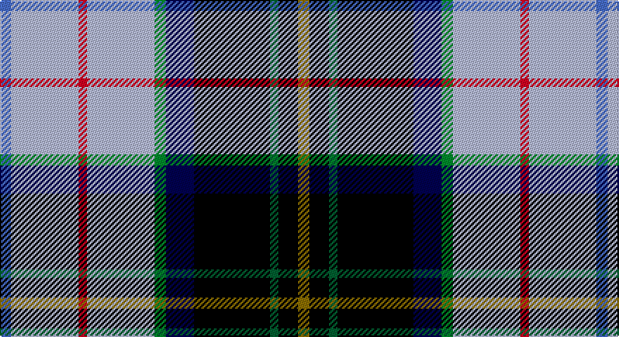 B/8 LB48 R6 LB48 G8 DB20 K54 DG6 K14 Y/8 tartan