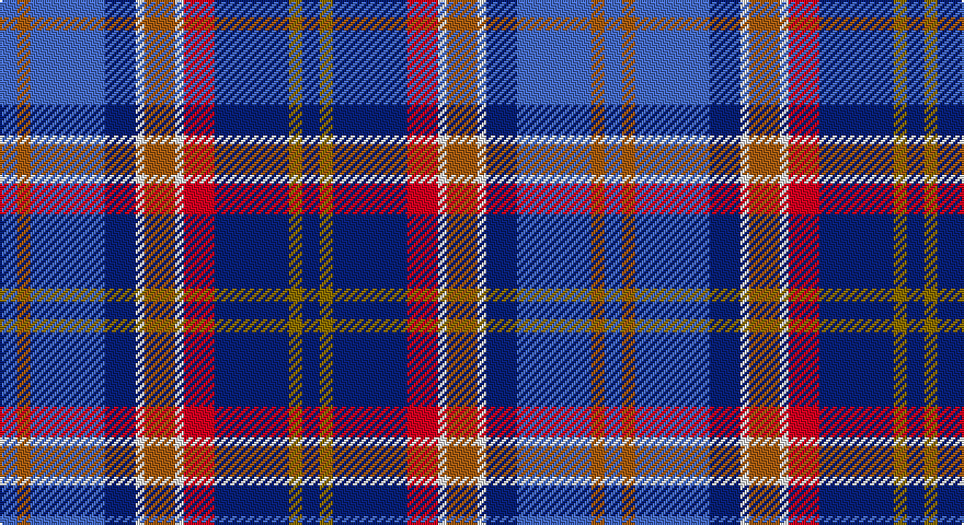 B/8 O6 B34 DB14 W4 O14 W4 R14 DB34 Y6 DB/8 tartan