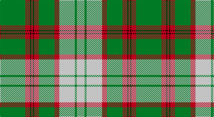 G/52 R10 K2 R4 K2 R10 G32 R10 W32 G4 W/16 tartan