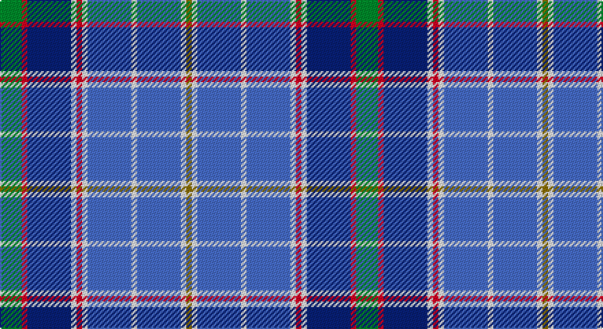 G/16 R4 DB32 W4 R4 W4 B32 W4 B32 W4 Y/4 tartan