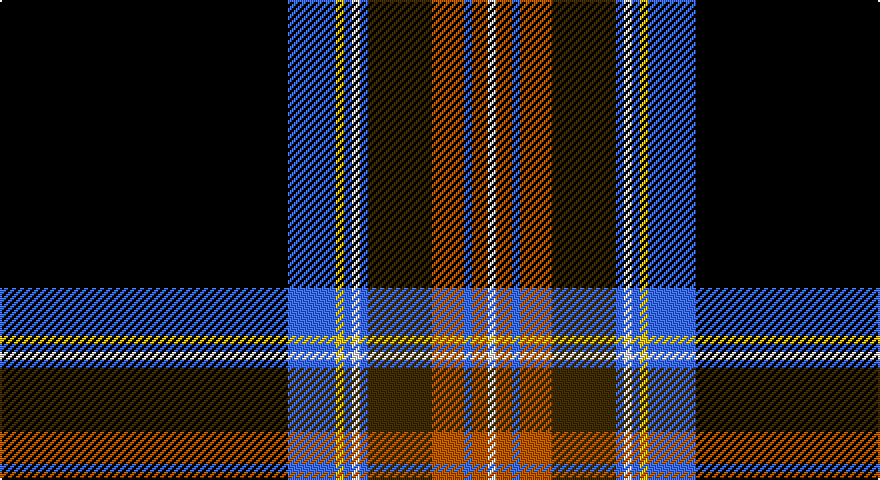 K/144 B24 LY4 B4 W4 B4 DY32 O16 B4 O8 W/4 tartan