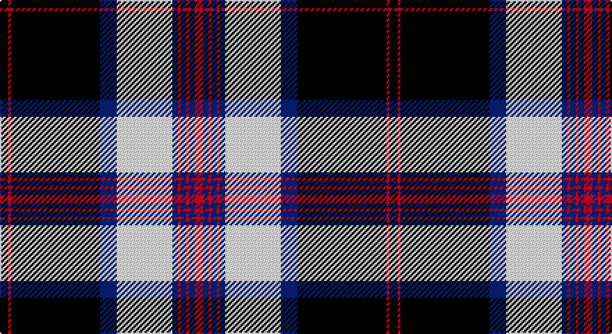K/6 R2 K64 DB12 W40 DB4 R2 DB4 R2 DB4 R/6 tartan
