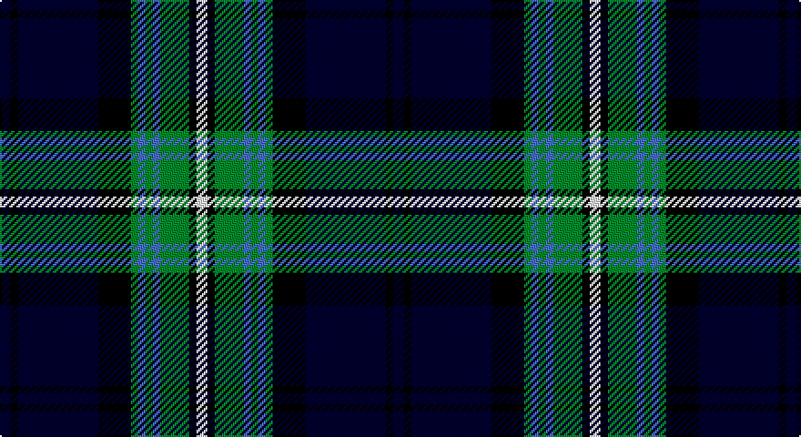 Ki/6 K4 Ki44 K18 G4 B4 G4 B4 G16 K4 W/6 tartan