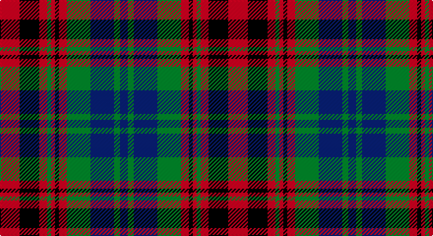 R/20 K20 R8 G4 R4 K4 R8 G24 DB24 G6 DB/8 tartan