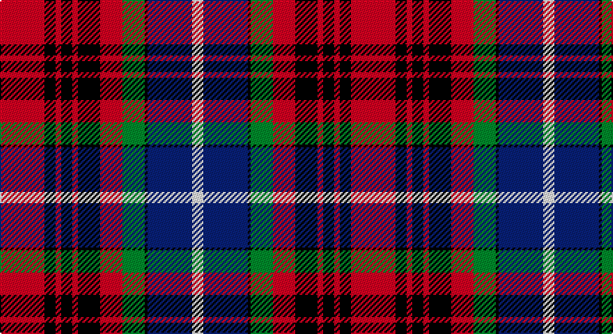 R/32 K8 R4 K8 R4 K16 R16 G16 K2 DB32 W/8 tartan