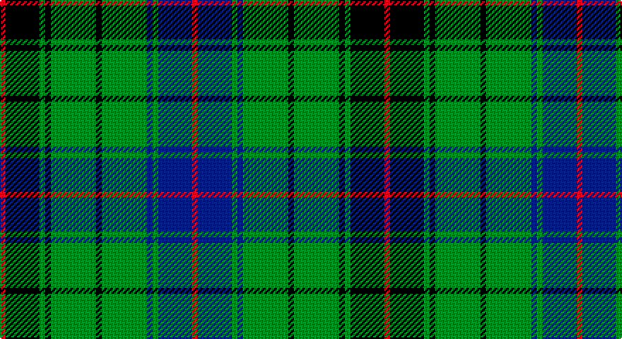 R/4 K24 G4 K4 G32 K4 G32 DB4 G4 DB24 R/4 tartan
