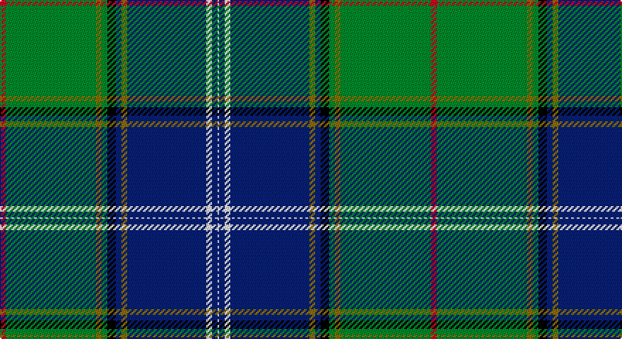 R/4 G64 Y4 G4 K6 DB4 Y4 DB56 W4 DB4 W/1 tartan