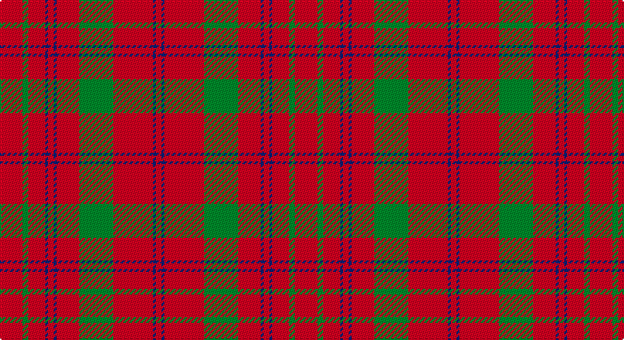 R/16 G4 R12 DB2 R4 DB2 R16 G24 R28 DB2 R/4 tartan