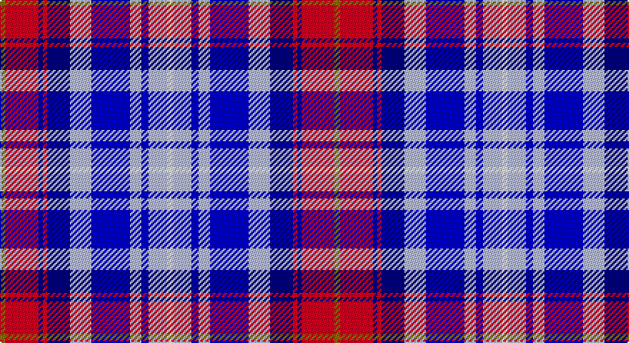 Y/4 R23 DB3 R3 DB16 LB15 B27 LB8 B5 LB13 W/4 tartan