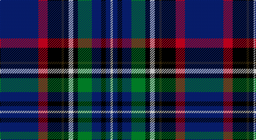 DB/66 R16 K24 DY4 K8 W8 K8 G24 DB16 K8 DB8 W/4 tartan