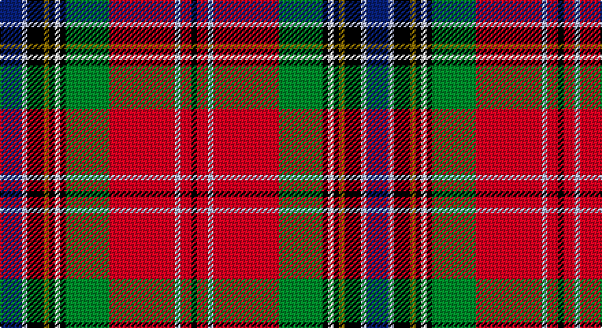 DB/16 LB4 K12 Y4 K4 W4 K4 G32 R48 LB4 R8 K/4 tartan