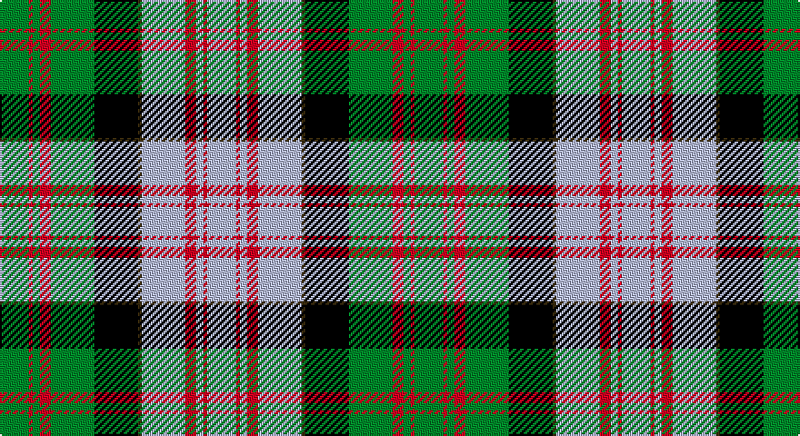 G/16 R2 G4 R6 G24 K24 DY2 LB24 R6 LB4 R2 LB/16 tartan