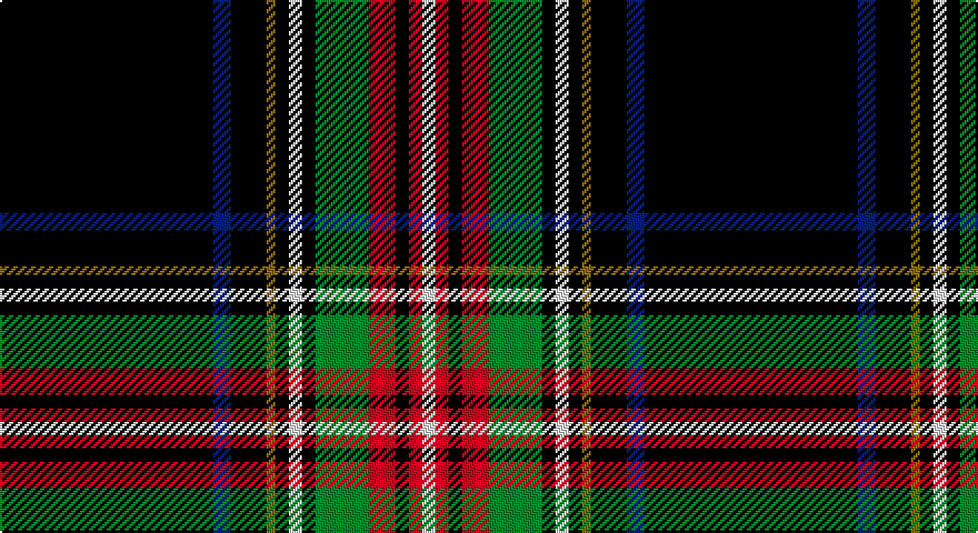 K/96 DB8 K16 Y4 K6 W6 K6 G24 R12 K6 R6 W/6 tartan
