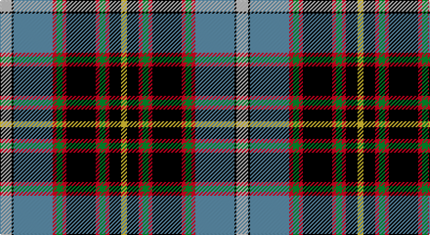 LB/12 K2 T40 R4 G6 R4 K30 R4 G6 R4 K12 LY/6 tartan
