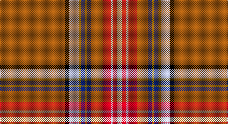 O/126 K8 LB18 Y4 DB8 Y4 DB8 O22 R16 LB4 R8 W/10 tartan