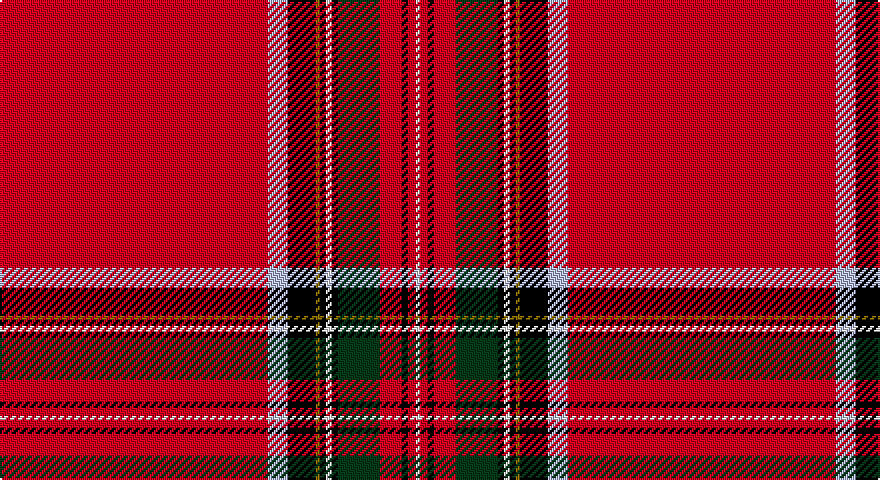 R/134 LB10 K14 Y2 K3 W3 K3 DG21 R11 K3 R4 W/2 tartan