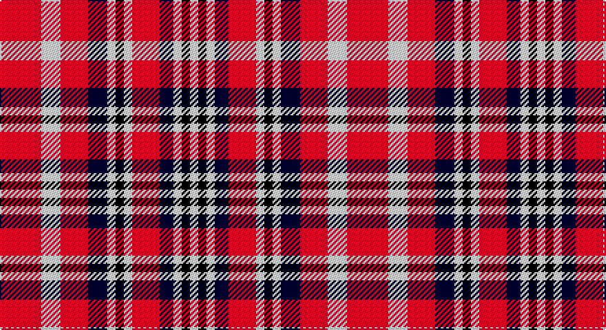 R/30 W14 R20 Ki14 W6 K6 W6 R20 Ki10 W6 K6 W/6 tartan