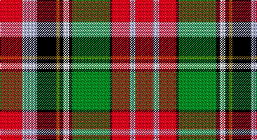 R/38 LB26 K32 Y6 K6 W10 K6 G64 K4 R30 LB10 R/30 tartan