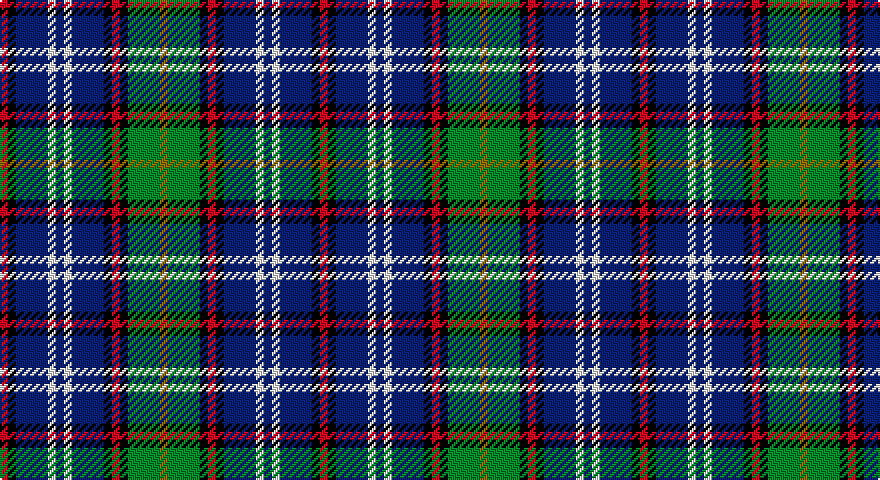 R/4 K4 DB16 W4 DB4 W4 DB16 K4 R4 K4 G16 Y/4 tartan