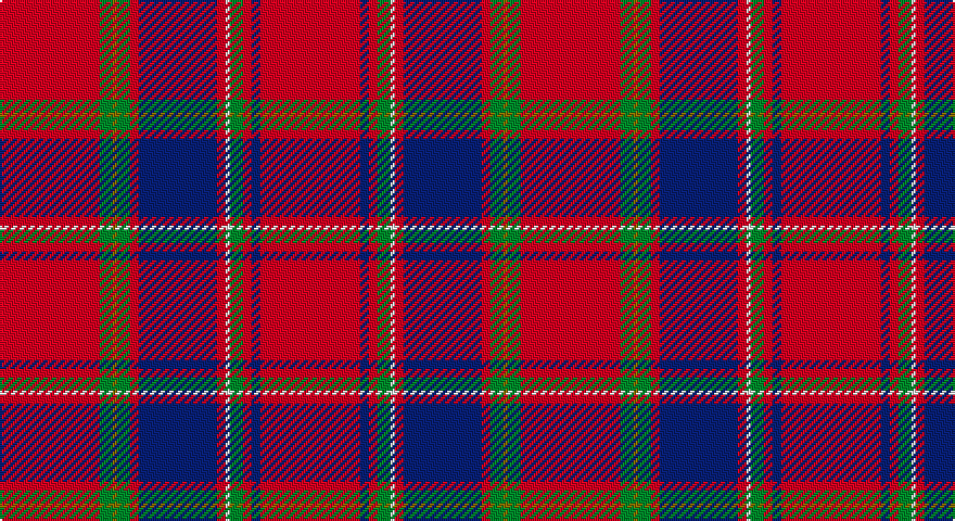 R/46 G6 Y2 G6 R4 DB36 R4 W2 G6 R4 DB4 R/46 tartan