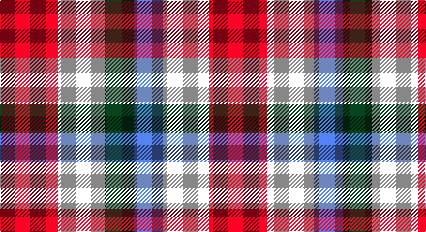 R/60 W48 DG30 B30 W48 R60 W48 B30 DG30 W48 R60 W/46 tartan
