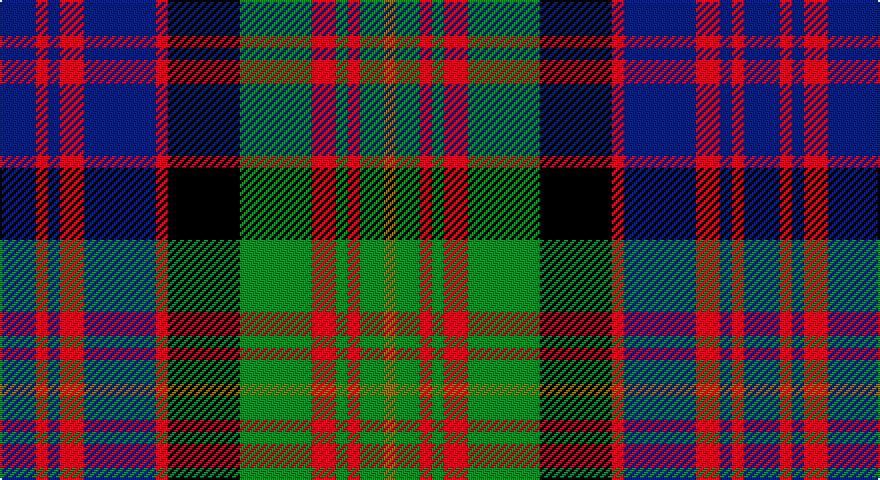 DB/18 R6 DB6 R12 DB36 R6 K36 G36 R12 G6 R6 G12 Y/6 tartan