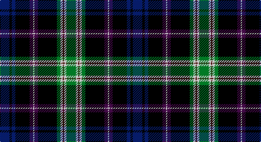DB/16 K4 DB6 K24 DP6 W2 DP6 K32 G6 W4 DR2 W4 G/16 tartan