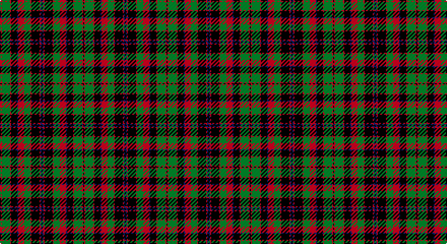 K/1 R1 G8 R1 K6 DB1 R6 G6 R1 K8 R1 DB1 K/1 tartan