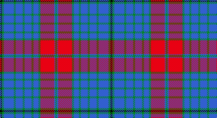 K/4 G4 B20 G4 B14 G4 B14 G4 B10 G4 R28 B2 G/4 tartan