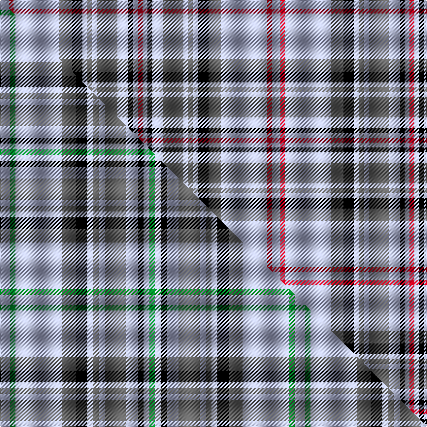 this sett (top) woven against the master sett (bottom)