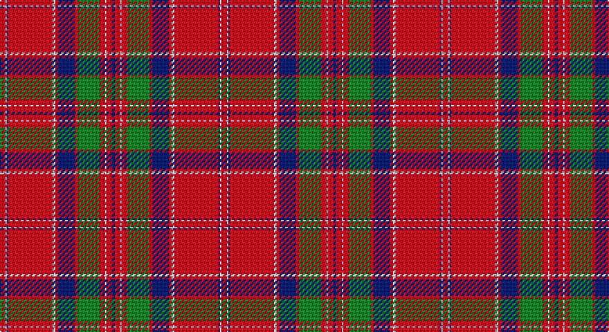 R/4 W1 DB1 R32 W2 R2 DB12 R2 G16 R4 W1 R4 DB/2 tartan
