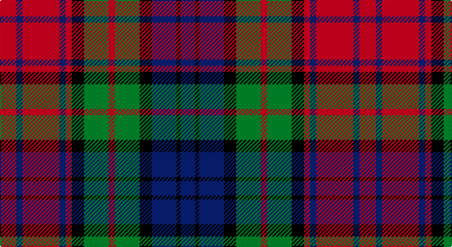 R/16 DB6 R36 DB6 R6 K12 G24 R6 G24 K12 DB24 K4 DB/14 tartan