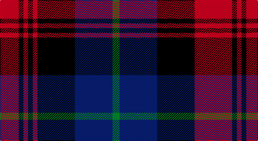 R/32 K8 R8 K8 R8 K64 DB64 G12 DB64 K64 R64 K8 R/8 tartan